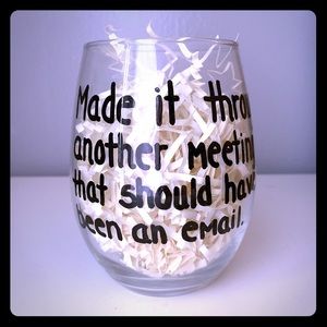 Stemless Wine Glass - custom